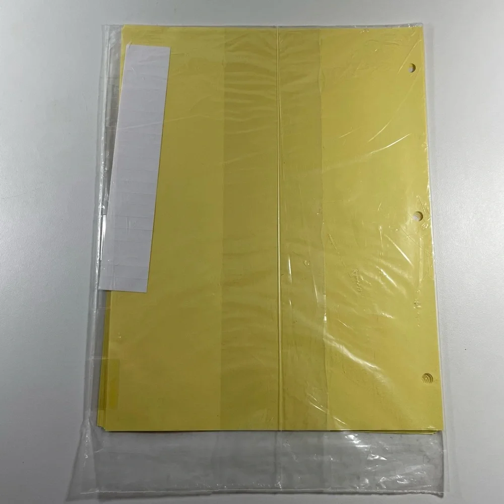 NWT 2 pack plastic tab dividers - 8 1/2” x 11” - 8 tabs per pack (total 16 tabs)